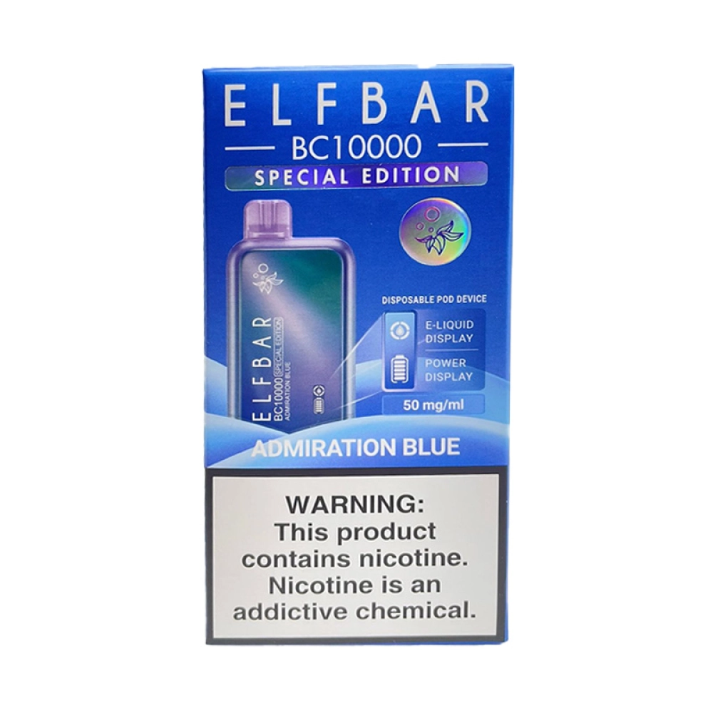 Pod Descartável Elf Bar BC10000 Especial Edition Admiration Blue