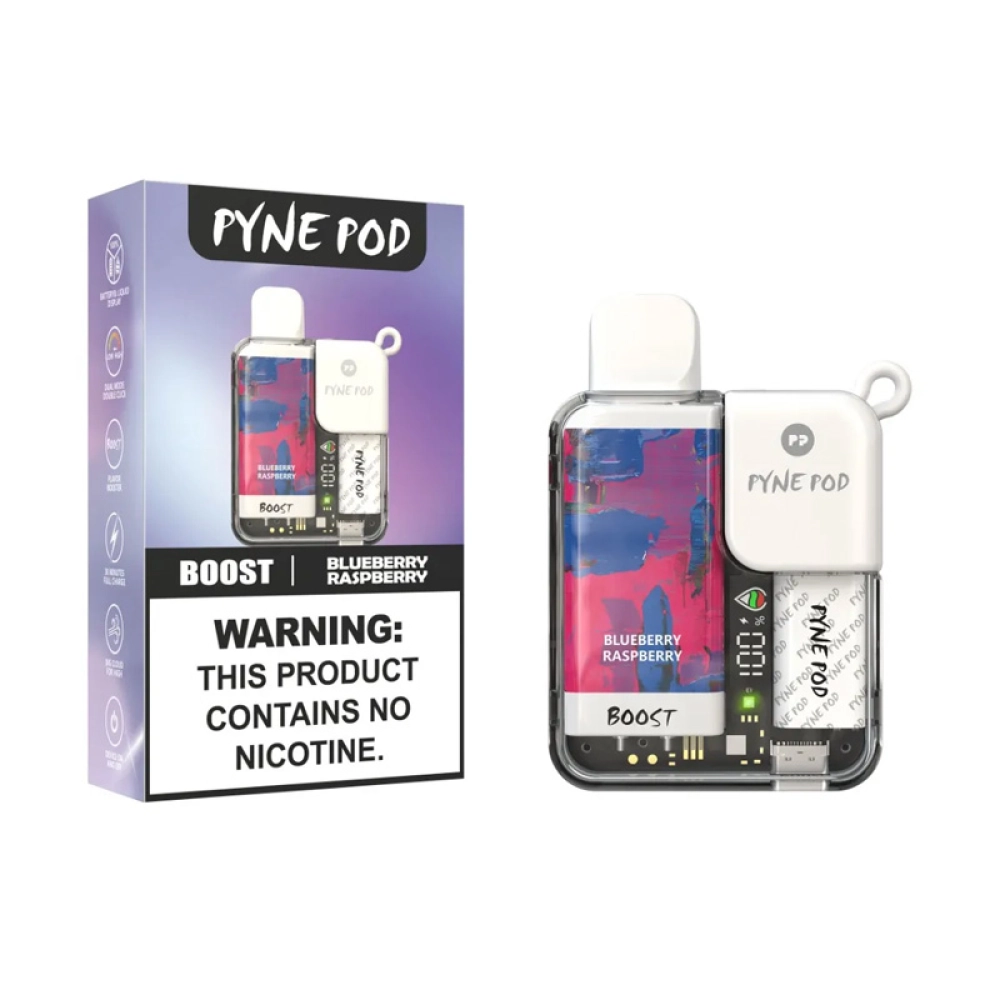 Pod Descartável Pyne Pod Boost 8.500 Puffs Blueberry Raspberry