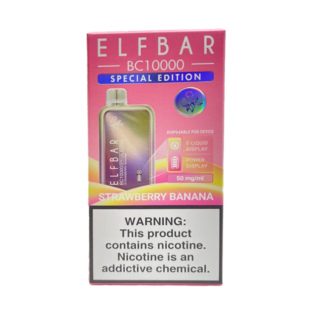 Pod Descartável Elf Bar BC10000 Especial Edition Strawberry Banana