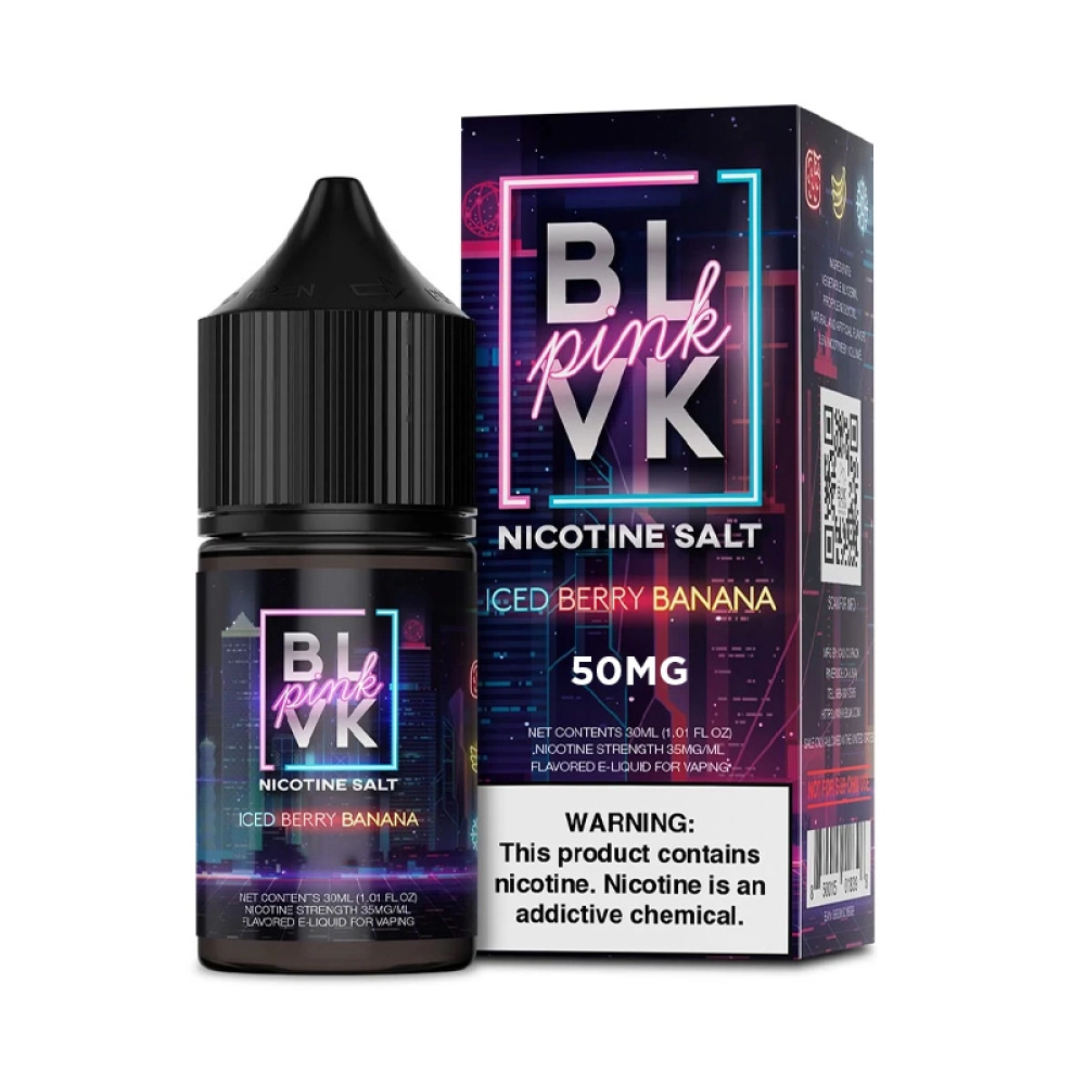 Juice BLVK Pink Salt 50mg 30ml Iced Berry Banana