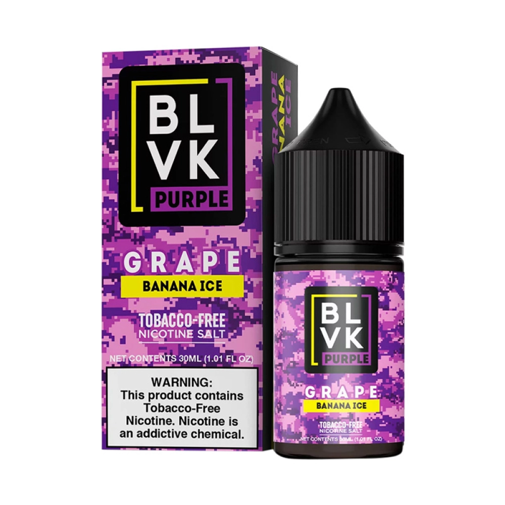 Juice BLVK Salt Purple 50mg 30ml Grape Banana Ice