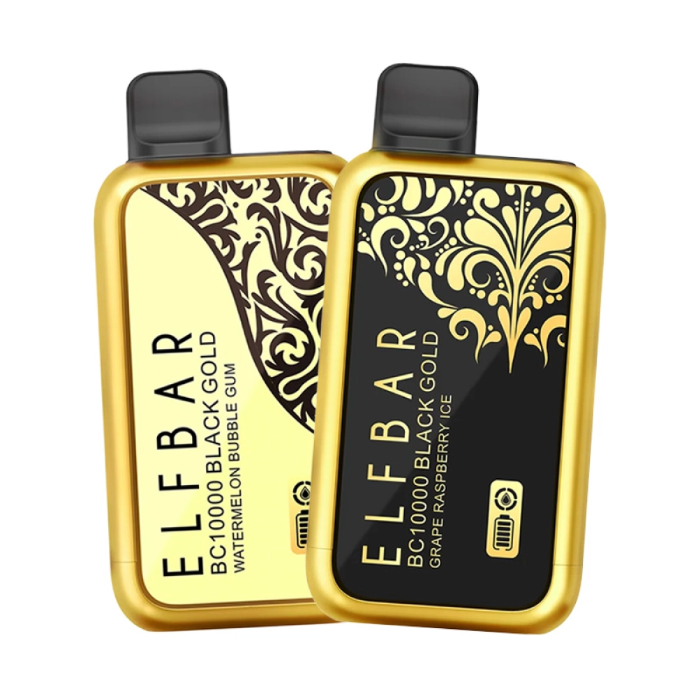 Pod Descartável Elf Bar BC10000 Black Gold Strawberry Ice Cream