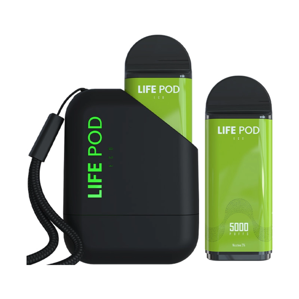 Kit Device + Refil Descartável Life Pod 5000 Puffs Spearmint