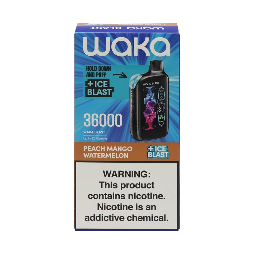 Pod Descartável Waka Blast 36k Peach Mango Watermelon