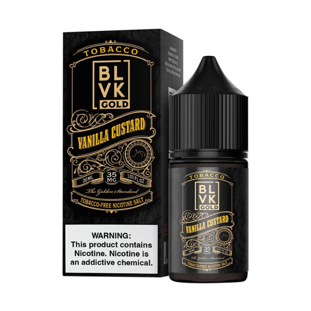 Juice BLVK Salt Gold 35mg 30ml Vanilla Custard