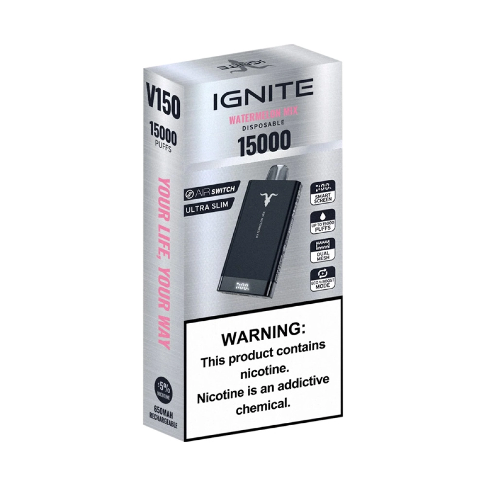 Pod Descartável Ignite V150 15K Puffs Watermelon Mix