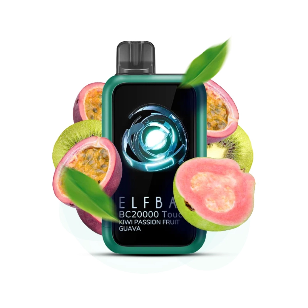 Pod Descartável Elf Bar BC20000 Touch Kiwi Passion Fruit Guava