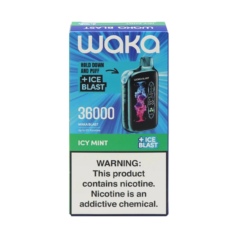 Pod Descartável Waka Blast 36k Icy Mint