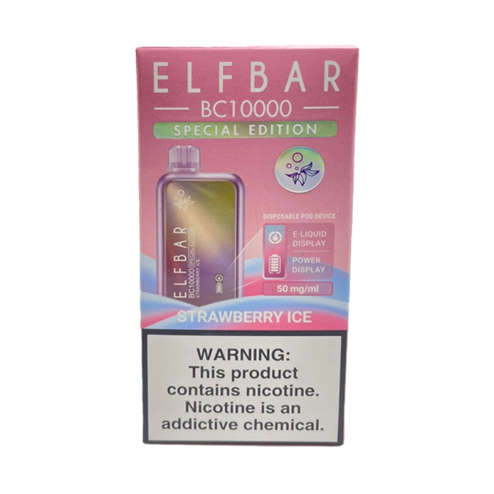 Pod Descartável Elf Bar BC10000 Especial Edition Strawberry Ice