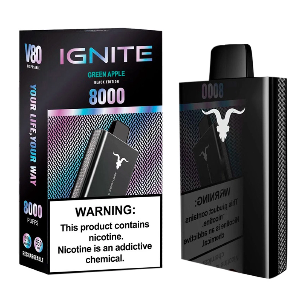 Pod Descartável Ignite V80 Green Apple