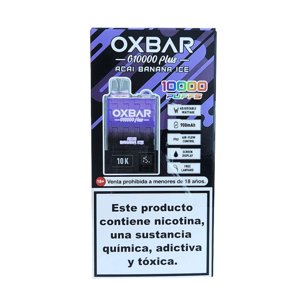 Pod Descartável Oxbar G10000 Plus Açaí Banana Ice