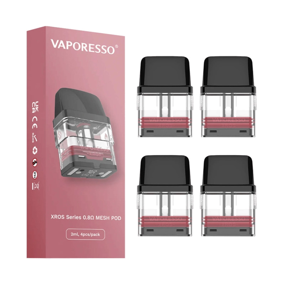 Refil Coil Vaporesso Xros 0.8 Ohm Mesh 2ml (4 Peças)