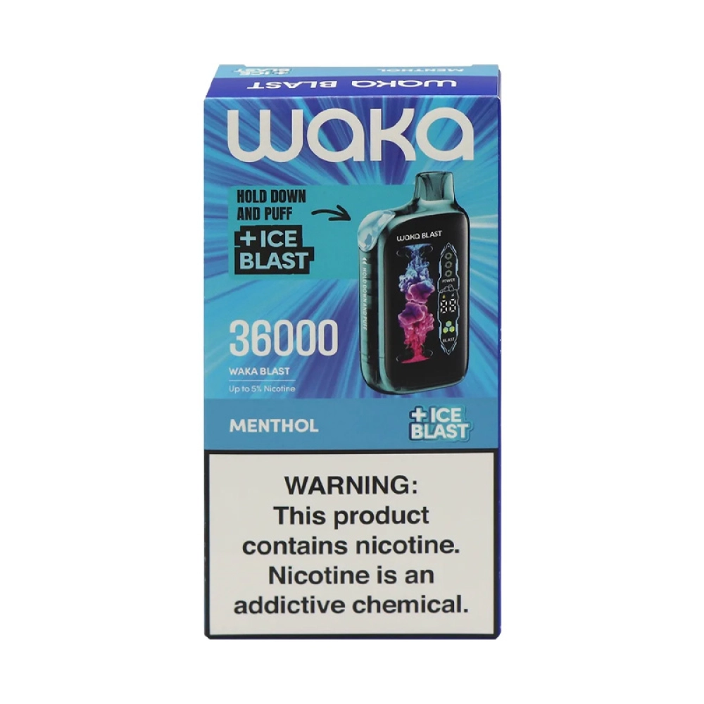 Pod Descartável Waka Blast 36k Menthol