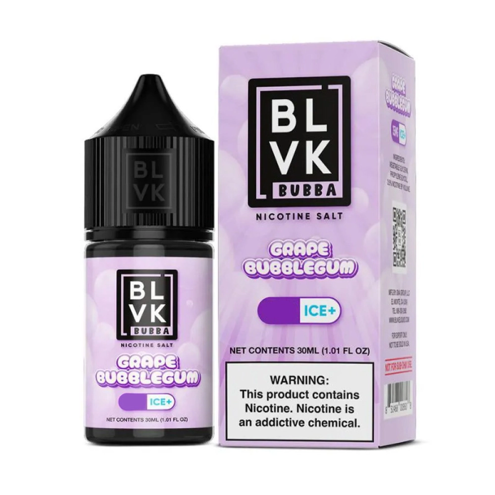 Juice BLVK Salt Bubba 50mg 30ml Grape Bubblegum