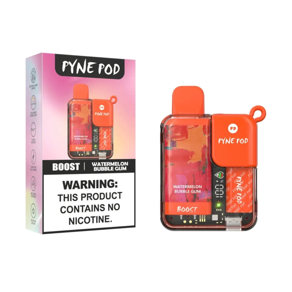 Pod Descartável Pyne Pod Boost 8.500 Puffs Watermelon Bubble Gum