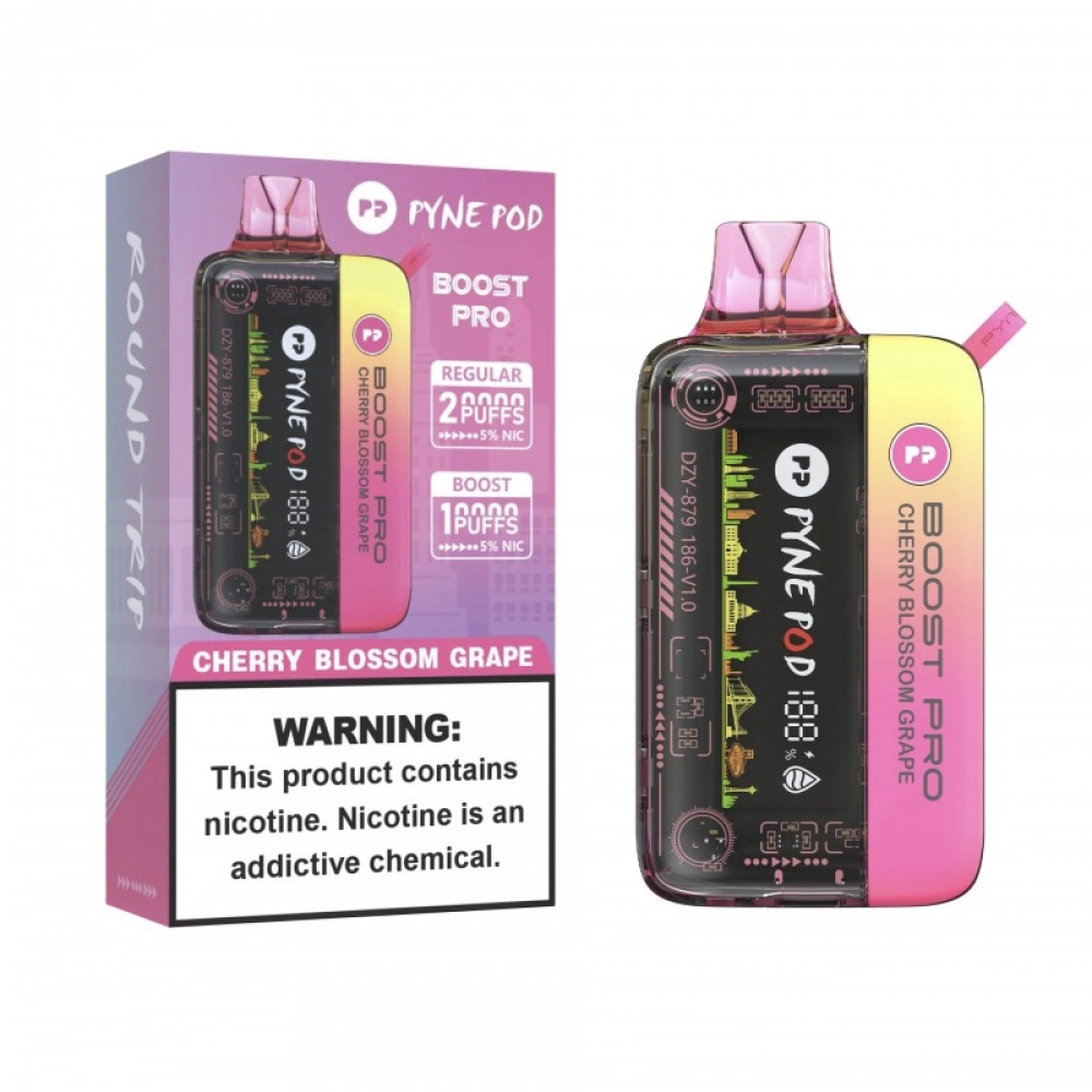 Pod Descartável Pyne Pod Boost 20K Puffs Cherry Blossom Grape