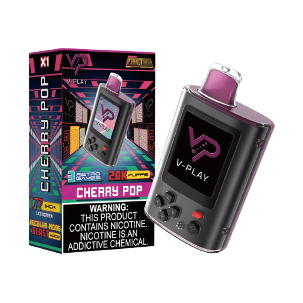 Pod Descartável V-Play 20k Cherry Pop