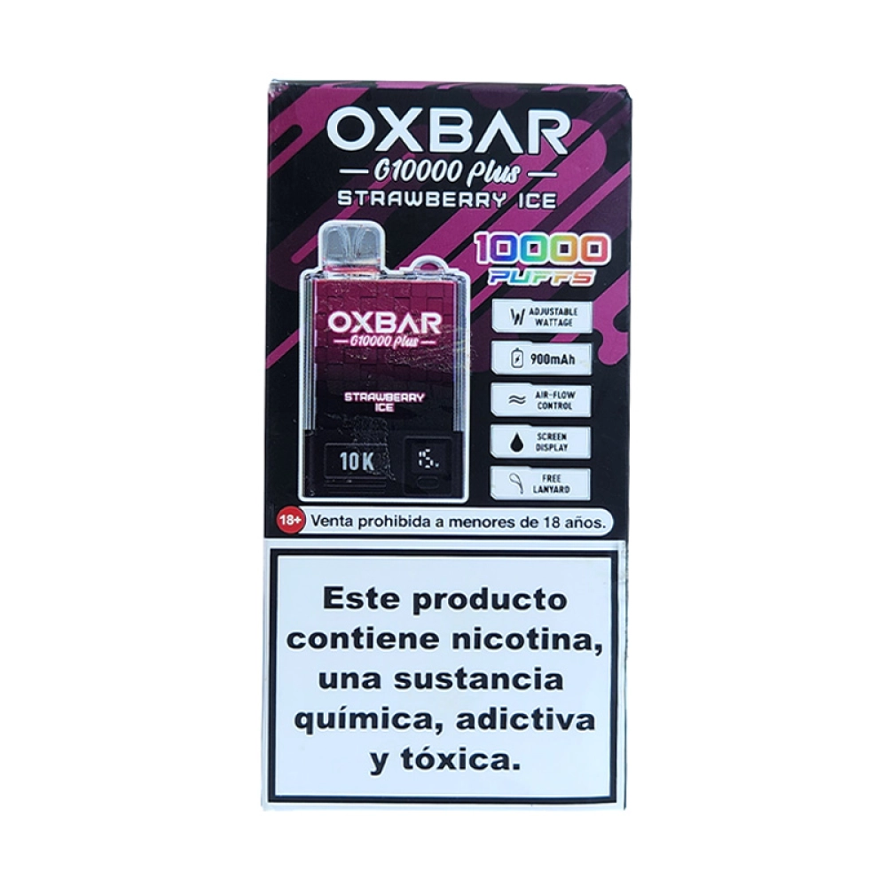 Pod Descartável Oxbar G10000 Plus Strawberry Ice