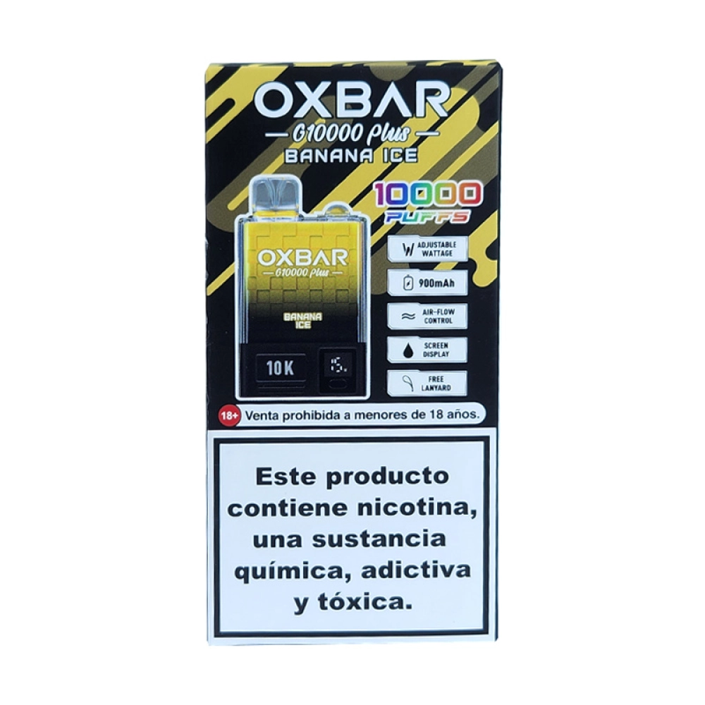 Pod Descartável Oxbar G10000 Plus Banana Ice