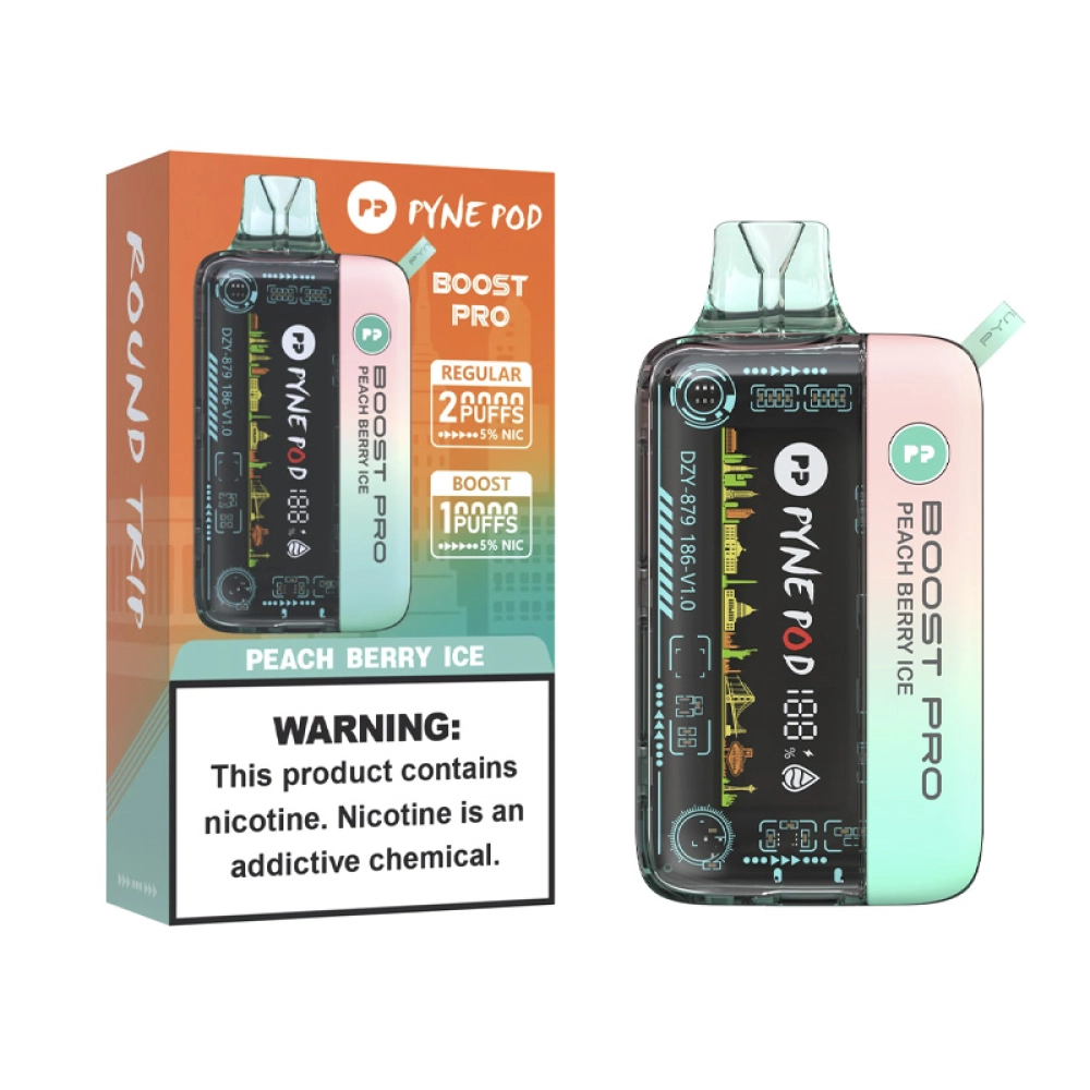 Pod Descartável Pyne Pod Boost 20K Puffs Peach Berry Ice