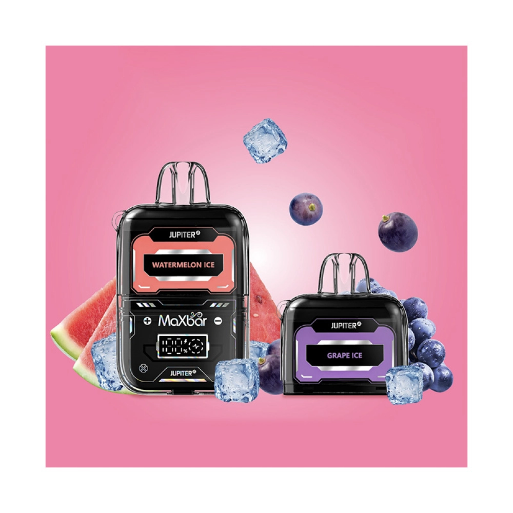 Pod Descartável Maxbar Jupiter 20K Grape Ice + Refil Watermelon Ice