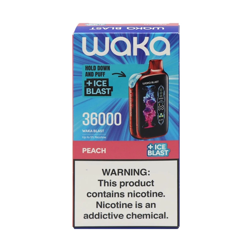 Pod Descartável Waka Blast 36k Peach