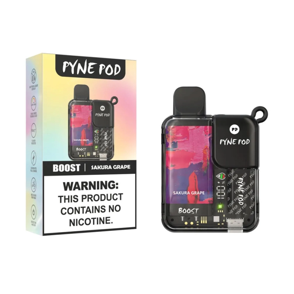 Pod Descartável Pyne Pod Boost 8.500 Puffs Sakura Grape